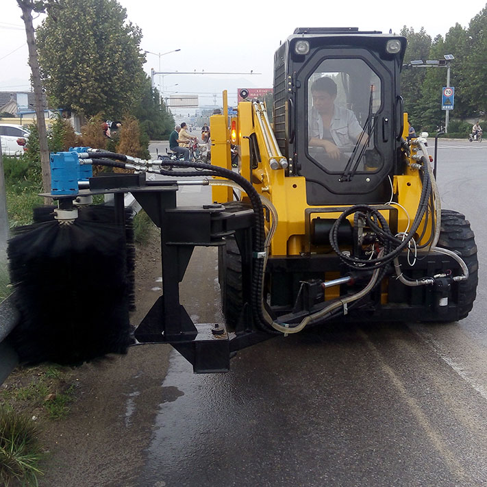 SNSC EPA EV Engine 350kg 500kg Mini Diesel Skid Steer Loader Max Dumping Height 2050mm
