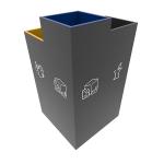 Receptacle 400mm 40L Multi Compartment Trash Bin