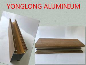 Quality T5 T6 Clear Texture Wardrobe Aluminium Profile Wood Finish Flexible Antirust wholesale
