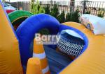 Commercial Inflatable Obstacle Course For Kids / 30 FT Racing Wet Day Obstacle