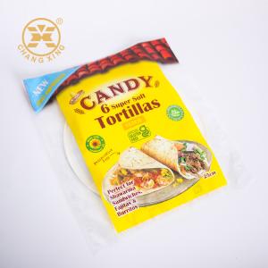 Quality Heat Sealed Tortilla Wraps Packaging Food Safe Bread Bag Printed Logo wholesale