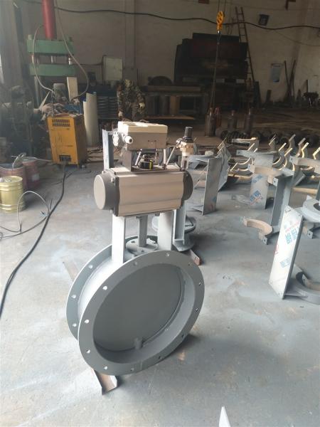 Pneumatic Actuator Operated Damper High Temperature Butterfly Damper Motorized