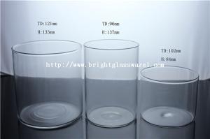 Quality big glass candle holder, blown cup, hurricane glass wholesale wholesale