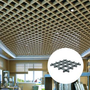 Quality Aluminum Lattice Ceiling Panels Custom Interior Decoration Perforated Metal Grid Ceiling wholesale