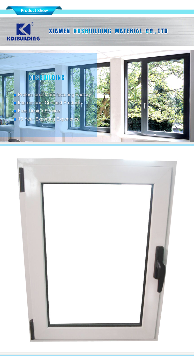 KDSBuilding Burglar Proof China Manufacture White Frame Double Glaze Aluminum Casement Windows
