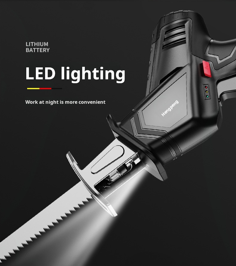 3000Mah Lithium Battery Electric Chain Saw Cordless Continuously Variable Speed