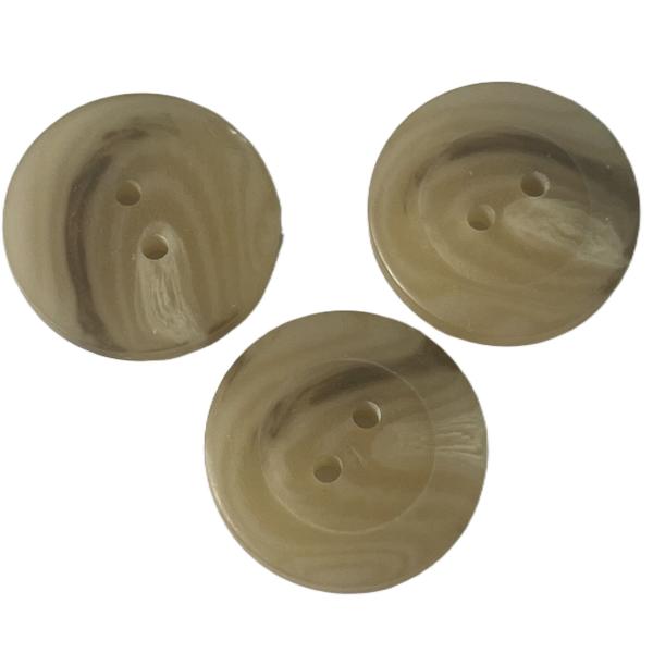 Cheap 4 Hole Plastic Coat Buttons Brown Color 25mm Use For Coat Sweater Jacket for sale