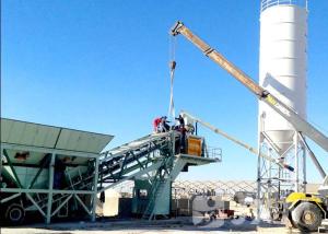 Quality 90kw 4.0m Discharge Height Mobile Concrete Batching Plant wholesale