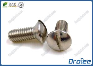 Quality A4 / 316 Stainless Steel Slotted Oval Head Machine Screws wholesale