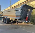 3 Axles Heavy Duty Hydraulic Cylinder Rear Dump Trailer 40-80 Ton 45-50cbm U