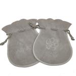 Round OEM Lash Fabric Drawstring Gift Bags Custom Logo HY