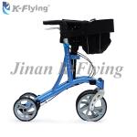 Light Metal Aluminum Folding Walker Rollator Elderly Walking Aid