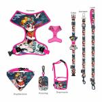 900D Nylon Dog Harness Set Well Padded Harness Leash Collar Set