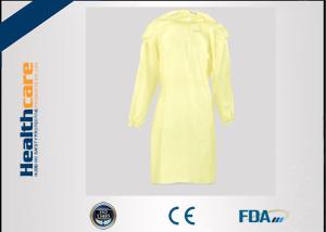 Quality Pink Disposable Isolation Gowns 115x137CM PP+PE Gown With Long Sleeve wholesale