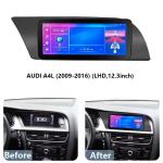 Yuecai 12.3 Inch Car Fascia Frame For 2009-2016 AUDI A4L Car Multimedia Player
