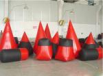 High Density, PVC tarpaulin Inflatable Paint Bunker Trampoline Combo