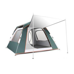 Quality Large Square 8 Person Camping Tent 190T Polyester Automatic Family Tent 4.5kg wholesale