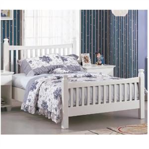 Quality modern double bed pine wood wholesale