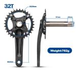 Aluminum Alloy Bicycles Parts Chainwheel Mountain Bike Crankset 104BCD 32T