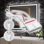 110V 240VAC 12W24W Single/Three Color LED Mirror Touch Dimmer Sensor with 2 Keys