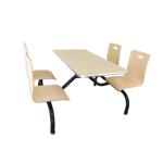 One Piece 4 Seat Dining Table Restaurant Snack Dining Table And Chairs