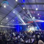 Giant Outdoor Marquee Tent Beer Festival Decorations With Colorful Lining