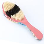 100% Soft Medium Hard Boar Bristle Wooden Hair Brush Red-Black-Blue Armygreen