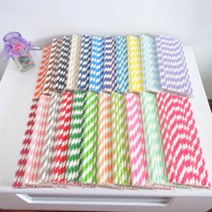 Quality 2016 New Color striped paper drinking straws wholsesale wholesale