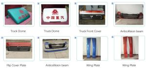Quality Hand Lay Up Fiberglass Body Shell Lightweight Aging Resistant FRP Bumper wholesale