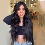 Long Black Wigs for Women Synthetic Curly wig Middle Part Heat Resistant Fiber