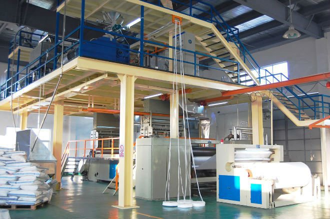 Competitive price sanyang 1.6-3.2m S/SS non woven fabric making machine