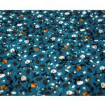Cartoon Flower Korean Velvet Fabric 150gsm 75D 72F