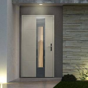 Quality Indoor Entrance Aluminum Hinged Door Sound Insulation Double Glass Aluminum Swing Door wholesale