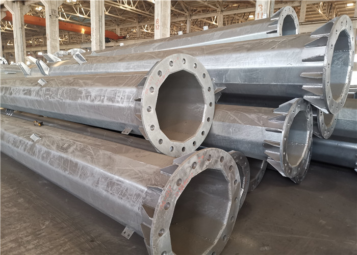 Q420 Hot Dip Galvanized 220KV Steel Tubular Pole