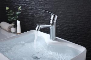 Quality Household Bathroom Basin Faucets Hot Cold Water Control Brass Cartridge wholesale