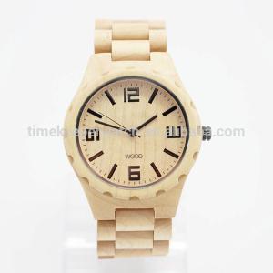Quality wood face watch 2016 , brand your watch in business style ,high quality we wood watch manufacturer wholesale