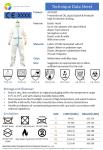 Customized CE Disposable Medical Clothing , Microporous Protective Coverall Suit