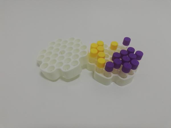 Cheap White Cell Freezing Box , Cool Cell Freezing Container 30*1ml Vial tube rack for sale