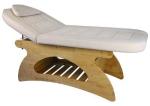 Fixed Electric Beauty Parlour Facial Bed Adjustable With Solid Wood Materials