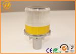 Aluminum Safety Solar Led Flashing Warning Lights White / Yellow / Red / Blue
