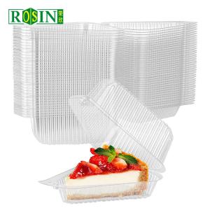 Quality Triangular PET Plastic Bakery Packaging Cake Packaging Plastic Box Transparent wholesale
