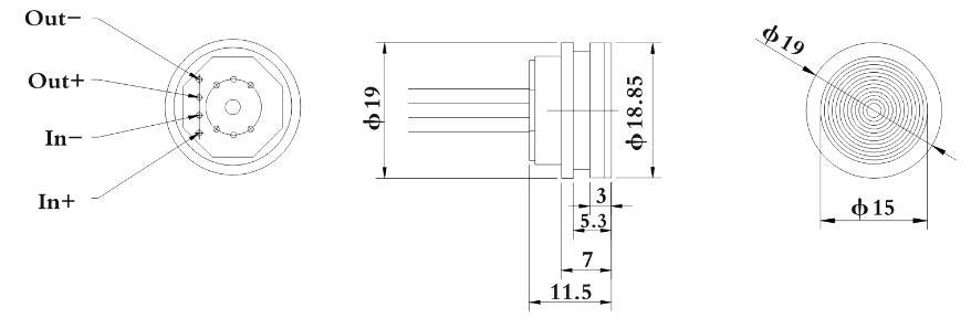 10V supply pressure sensor core components factory