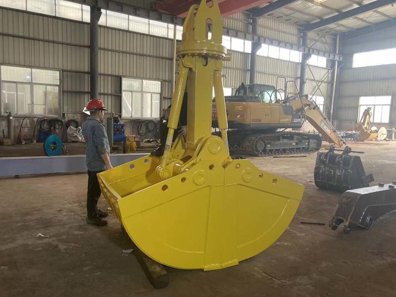 Hydraulic Clamshell Bucket And Rotary Shell Grab For Excavator