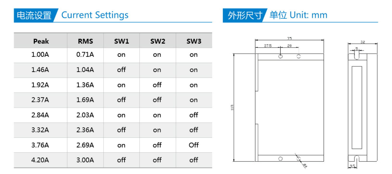 Steel Material Digital Stepper Motor Driver TB67S109