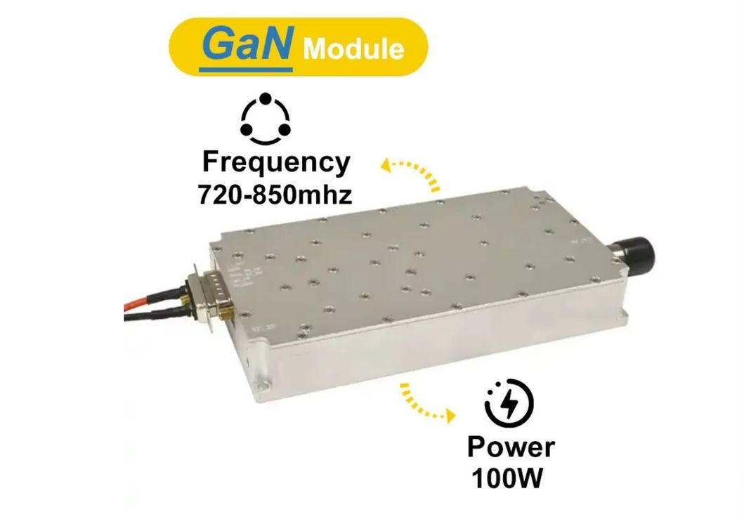 720-850MHz 100W GaN Amplifier Anti Drone Suppression 700-1100MHz Module for Anti Drone System Anti Fpv RF Power Amplifier