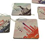 Printing Logo 65*65mm Hanging Paper Car Air Freshener