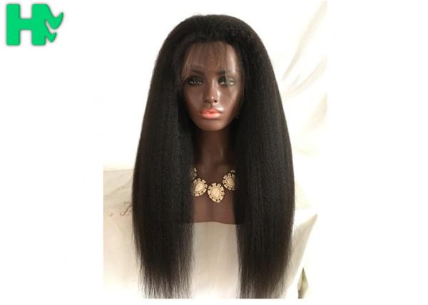 Texture Long Hair Wigs For Black Women , Heat Resistant Synthetic Lace Front