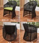 Outdoor wicker chair outdoor furniture garden set plastic resin chair and table
