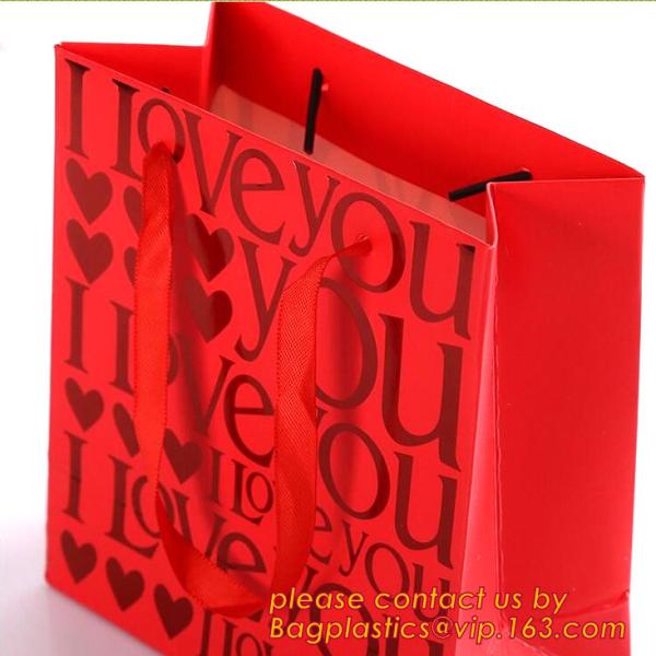 Luxury custom logo printed brown paper carrier bag,CMYK printed shopping bag