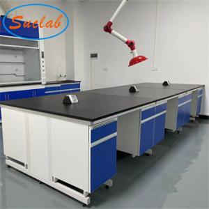 Quality Waterproof Steel Lab Workstation Bench , Anticorrosive Island Benches In Laboratory wholesale